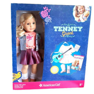 American Girl Doll Tenney Grant Book and accessories. New in box.
